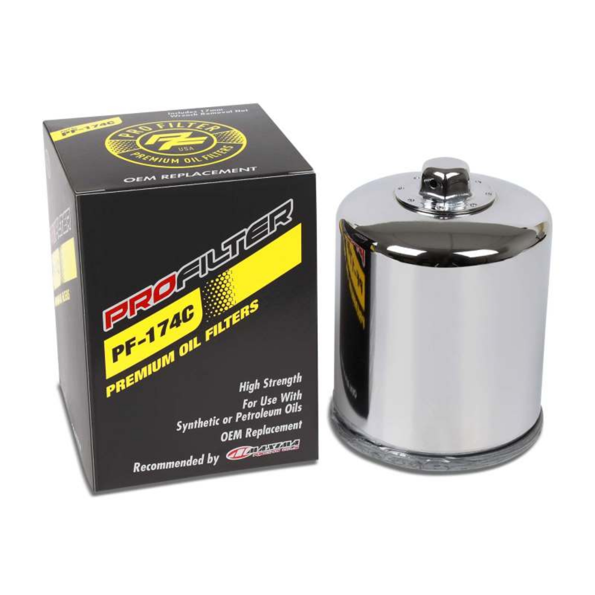 Picture of ProFilter Harley Spin-On Chrome Various Performance Oil Filter