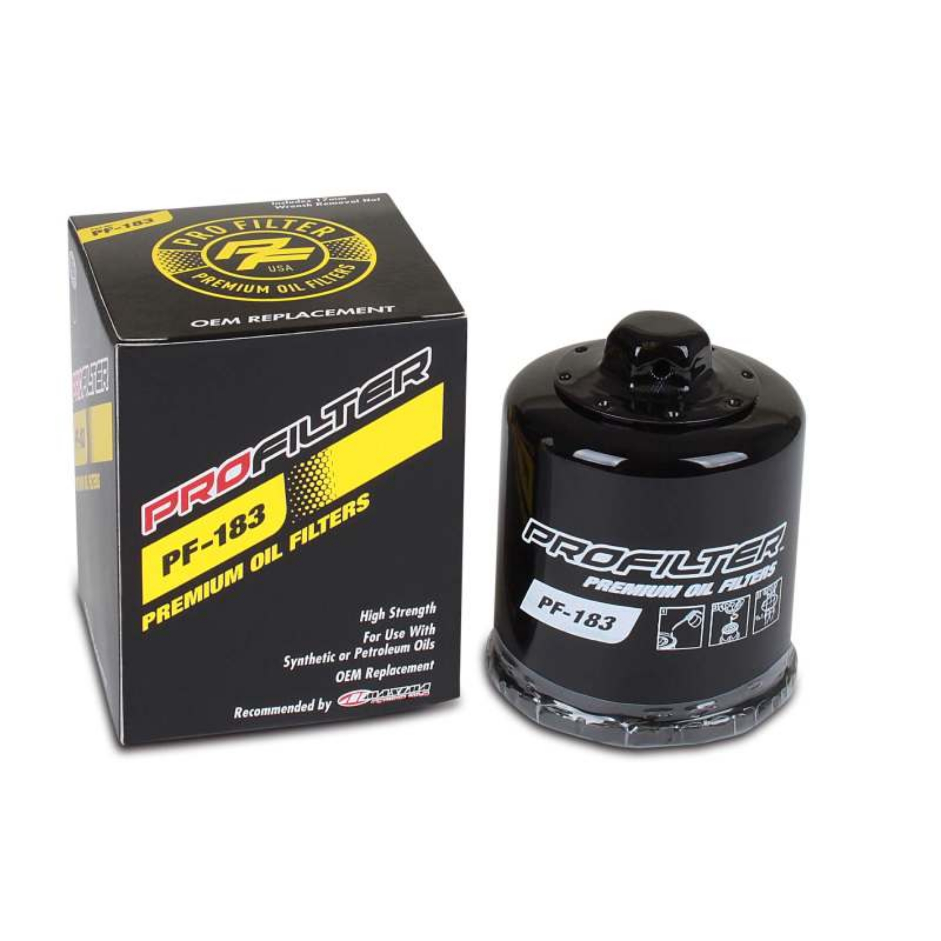 Picture of ProFilter Italjet-Malaguti-Peugeot-Piaggio Spin-On Black Various Performance Oil Filter