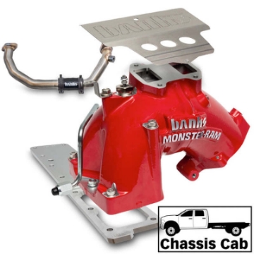 Picture of Banks Power 19-24 Ram 3500-4500-5500 6-7L Diesel Monster-Ram Intake System w-Fuel Line - Red