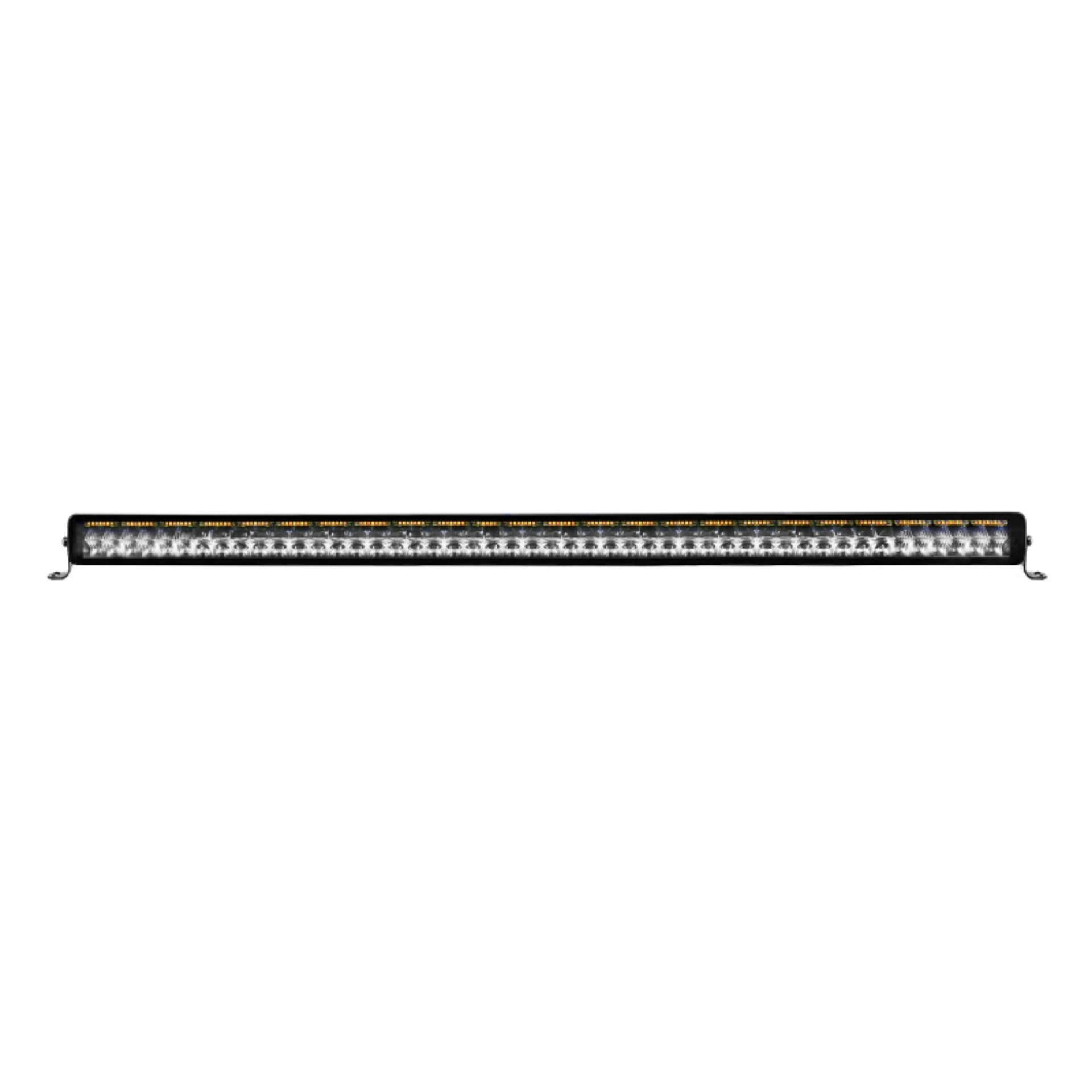 Picture of Go Rhino Universal Blackout Combo Series 50in Double Row LED Light Bar w- Amber Lighting - Black