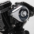 Picture of S&S Cycle 01-15 Fuel-Injected Softail Models Stealth Air Cleaner Kit w- Chrome Mini Teardrop Cover