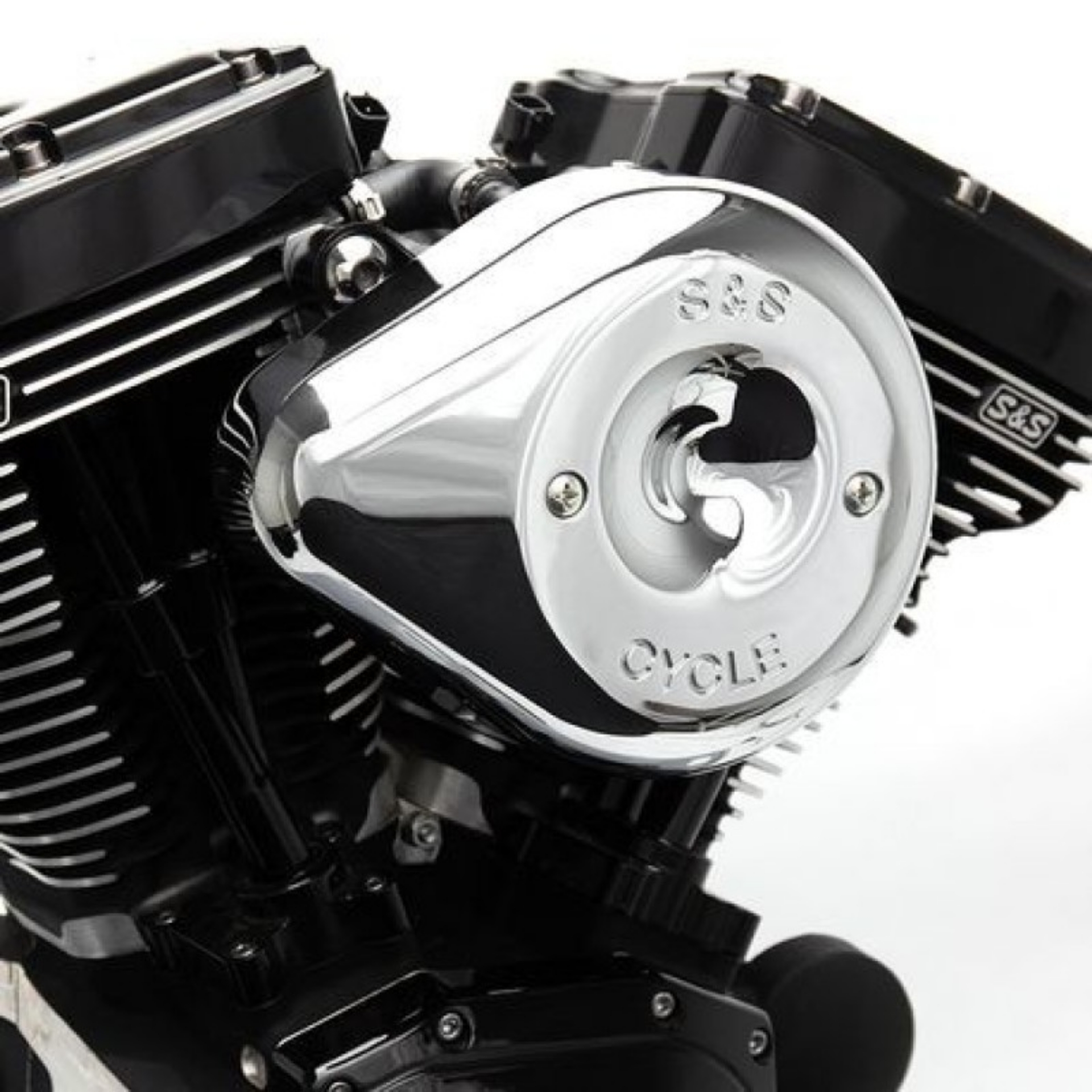 Picture of S&S Cycle 01-15 Fuel-Injected Softail Stealth Air Cleaner Kit w- Chrome Teardrop Cover