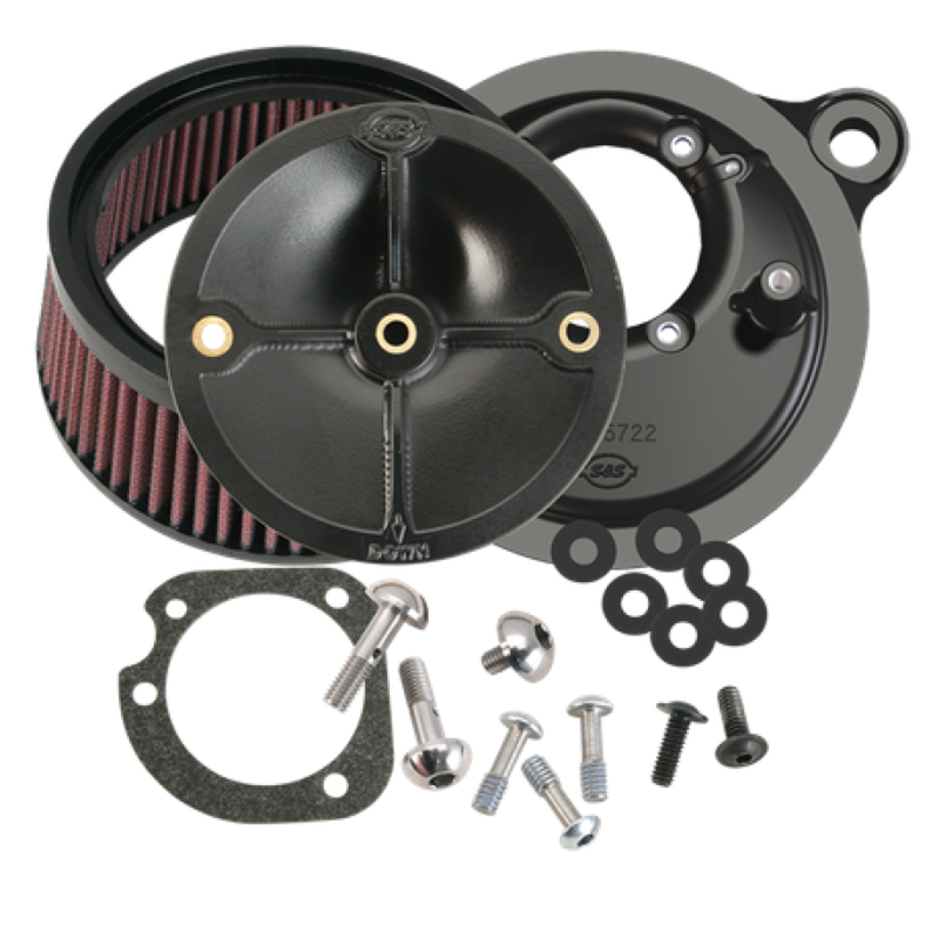Picture of S&S Cycle 01-15 Fuel-Injector Softail Models Stealth Air Cleaner Kit w-o Cover