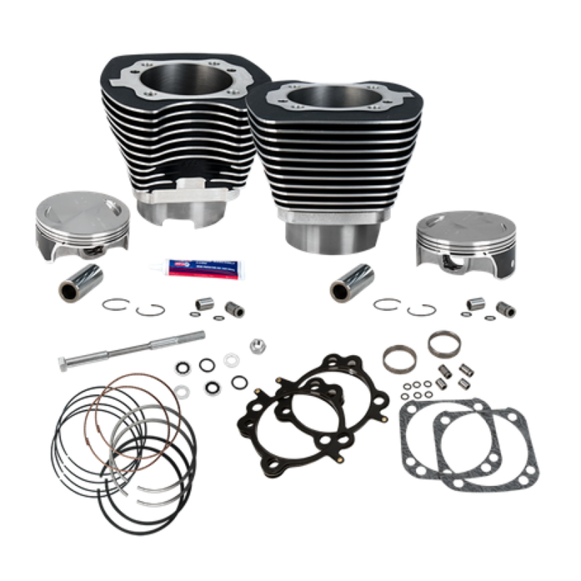 Picture of S&S Cycle 07-16 BT 124in Standard Compression 4-1-8in Big Bore Kit - Wrinkle Black