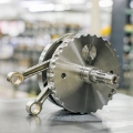 Picture of S&S Cycle 00-06 BT 4-1-2in Stroke Flywheel Assembly w- Sprocket Shaft Bearing Race