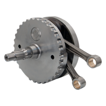 Picture of S&S Cycle 00-06 BT 4-1-2in Stroke Flywheel Assembly w-o Sprocket Shaft Bearing Race