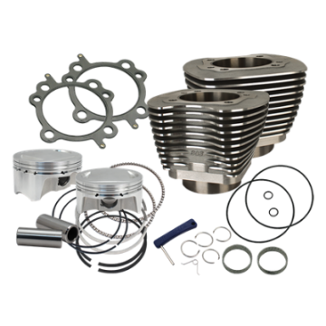 Picture of S&S Cycle 07-17 BT 107in Bolt-In Big Bore Kit - Wrinkle Black