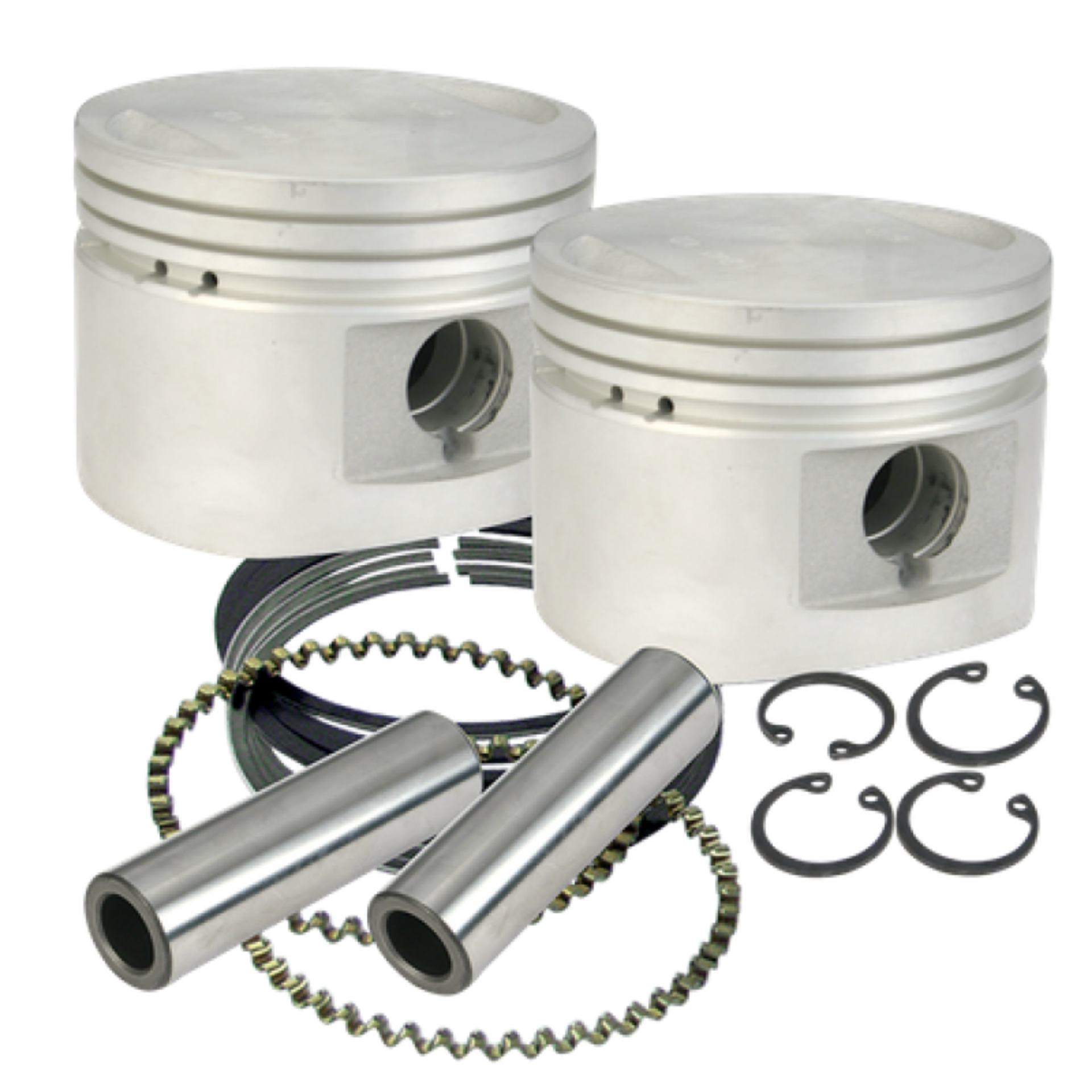 Picture of S&S Cycle 84-99 BT w- Stock Heads -020in 80in Cast Flat-Topped Replacement Piston Kit