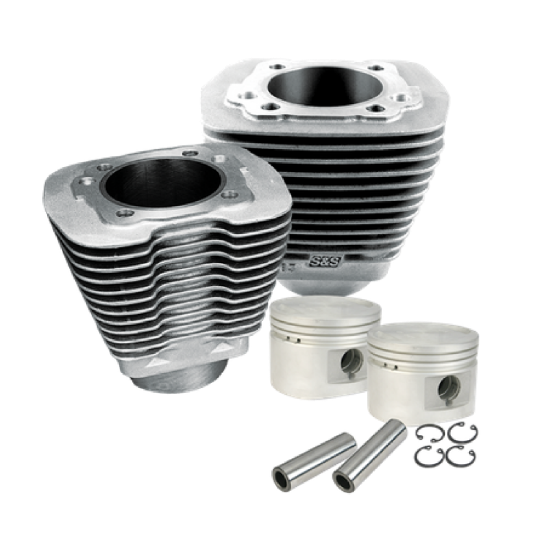 Picture of S&S Cycle 84-99 BT w- Stock Heads 3-1-2in Bore Cylinder & Piston Kit - Natural
