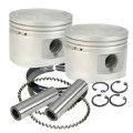 Picture of S&S Cycle 84-99 BT w- Stock Heads Standard 80in Cast Flat-Topped Replacement Piston Kit