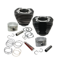 Picture of S&S Cycle 84-99 BT w- Stock Heads 88in 3 5-8in Big Bore Cylinder & Piston Kit - Wrinkle Black