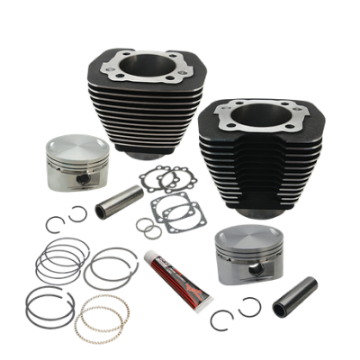 Picture of S&S Cycle 84-99 BT w- Stock Heads 88in 3 5-8in Big Bore Cylinder & Piston Kit - Wrinkle Black