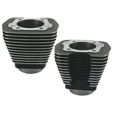 Picture of S&S Cycle 84-99 BT w- 96in Engines w- Stock Heads 3-5-8in Bore Cylinders - Wrinkle Black