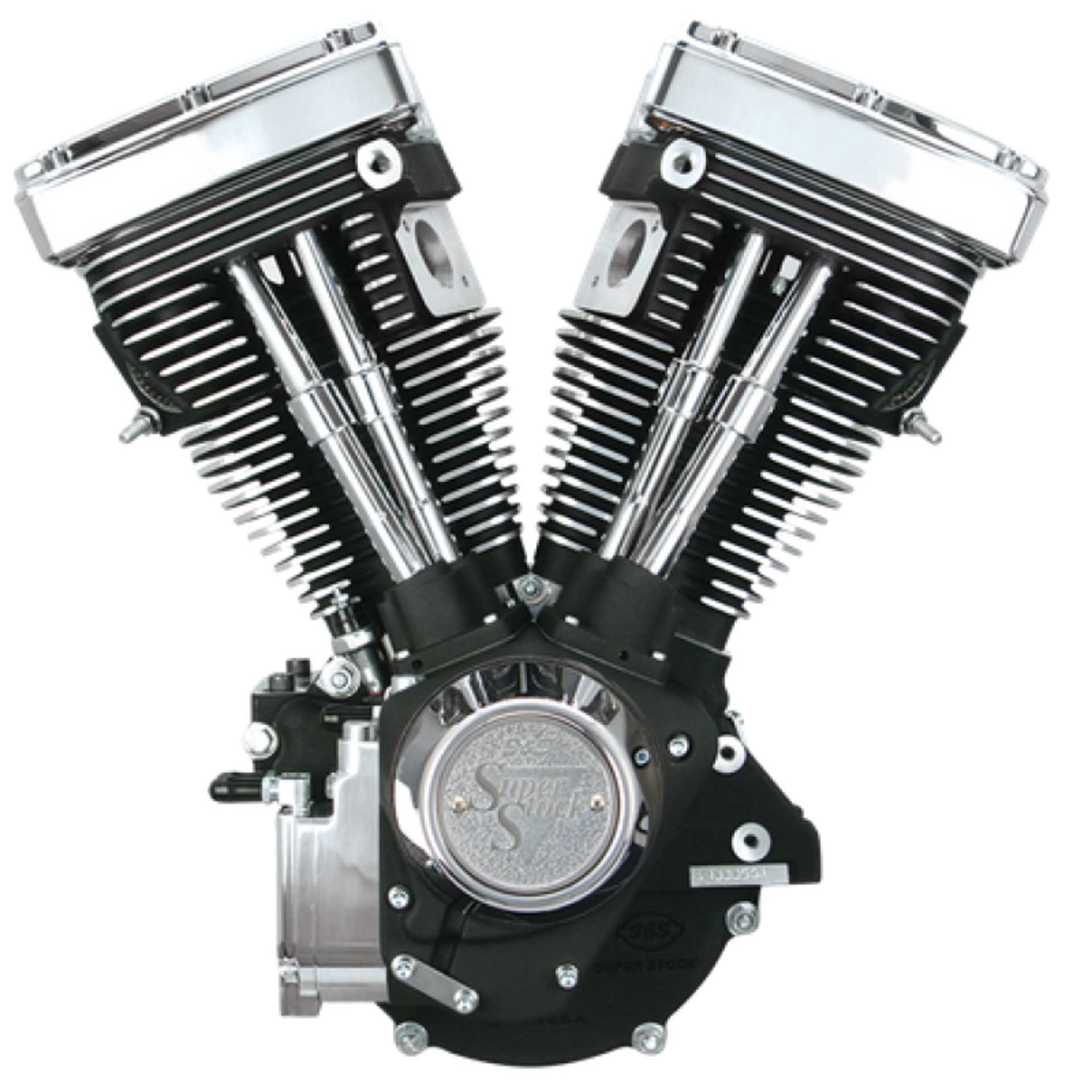 Picture of S&S Cycle 84-99 BT V80 Long Block Engine - Wrinkle Black