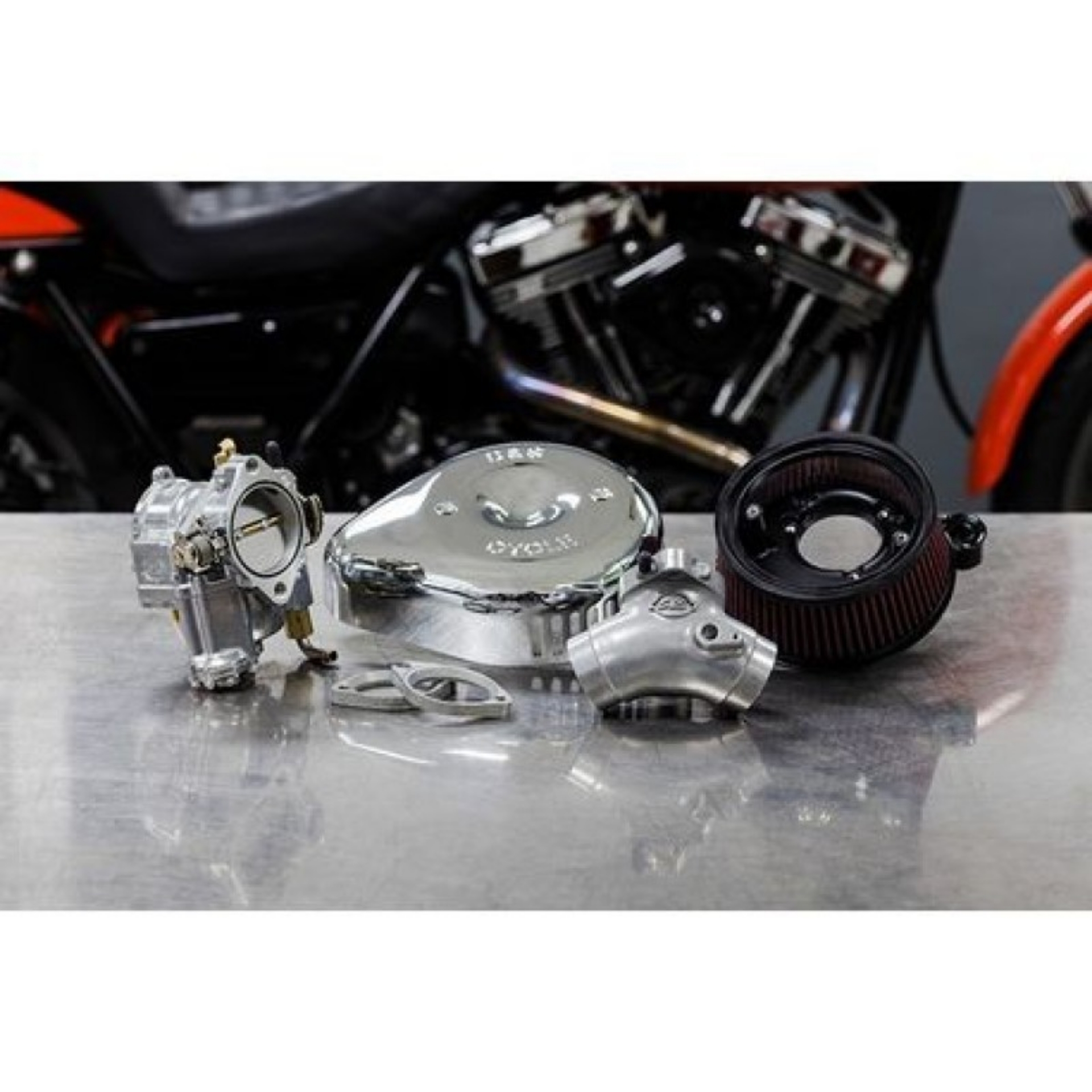 Picture of S&S Cycle 84-99 BT Super G Carburetor & Stealth Air Cleaner Kit w- Chrome Teardrop