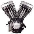 Picture of S&S Cycle 84-99 BT V111 Long Block Engine - Wrinkle Black