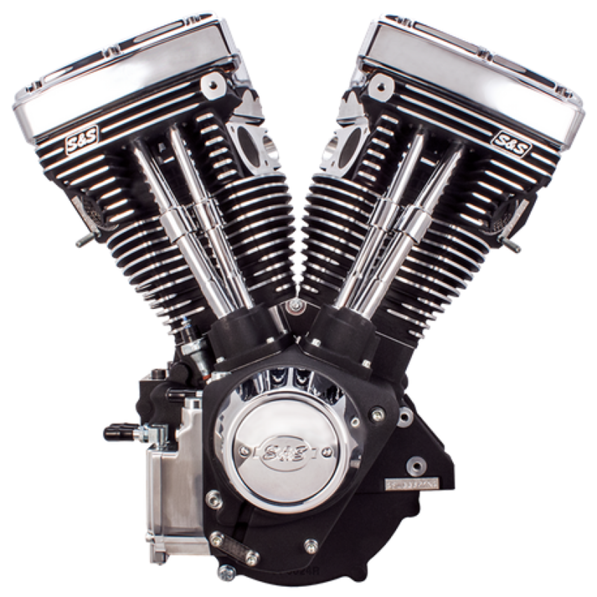Picture of S&S Cycle 84-99 BT V111 Long Block Engine - Wrinkle Black