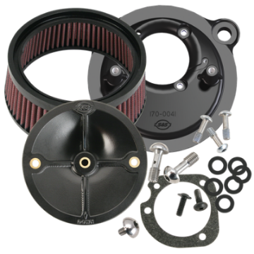 Picture of S&S Cycle 91-06 XL Sportster Models w- Stock CV Carb Stealth Air Cleaner Kit w-o Cover