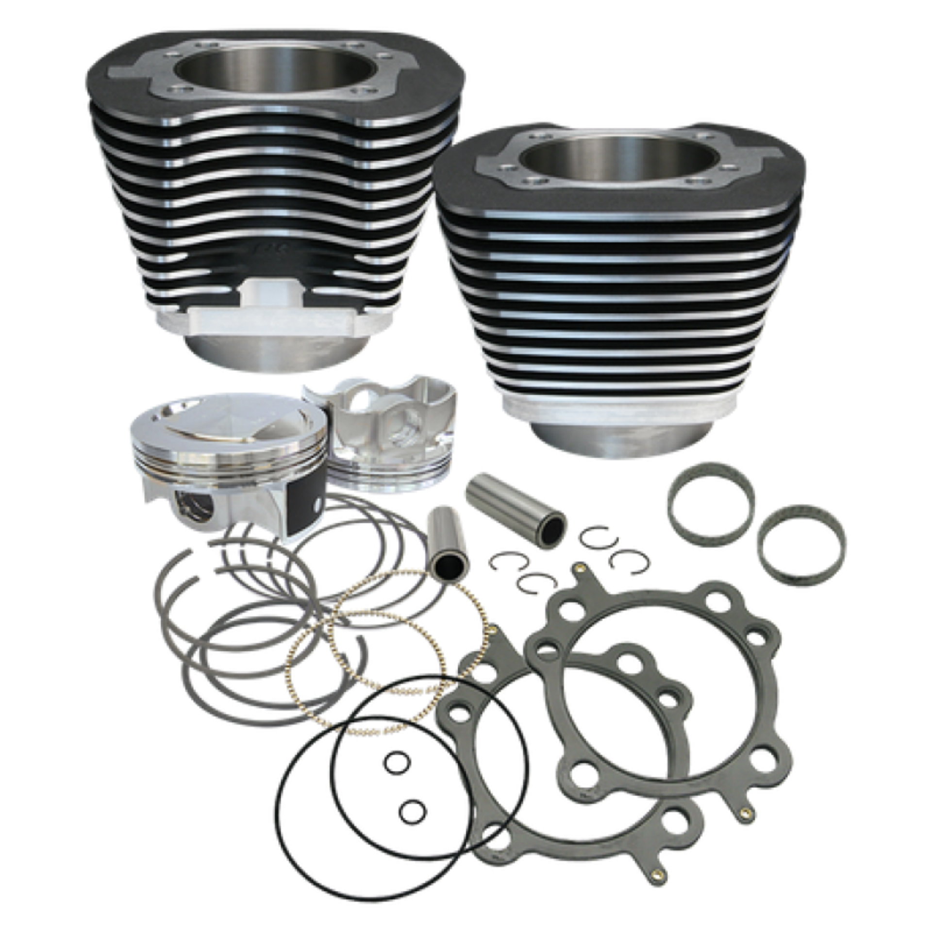 Picture of S&S Cycle 99-06 BT 97in Big Bore Cylinder Kit - Wrinkle Black