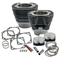 Picture of S&S Cycle 99-06 BT 4-1-8in Bore Cylinder & Piston Kit - Wrinkle Black