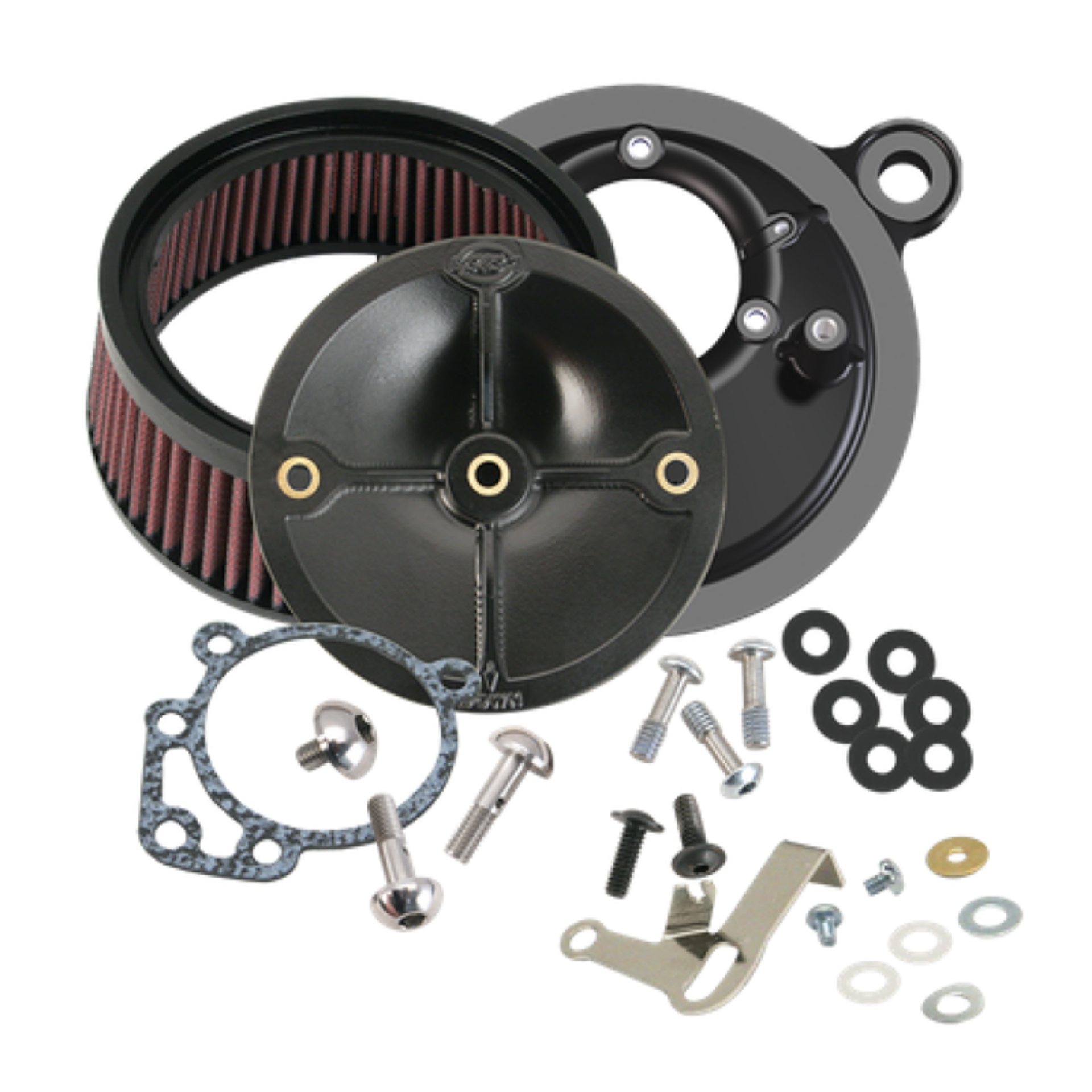 Picture of S&S Cycle 99-06 BT w- S&S Super E-G Carburetor Stealth Air Cleaner Kit w-o Cover