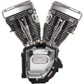 Picture of S&S Cycle 99-06 BT T124 Long Block Engine w- 640 Cams - Wrinkle Black