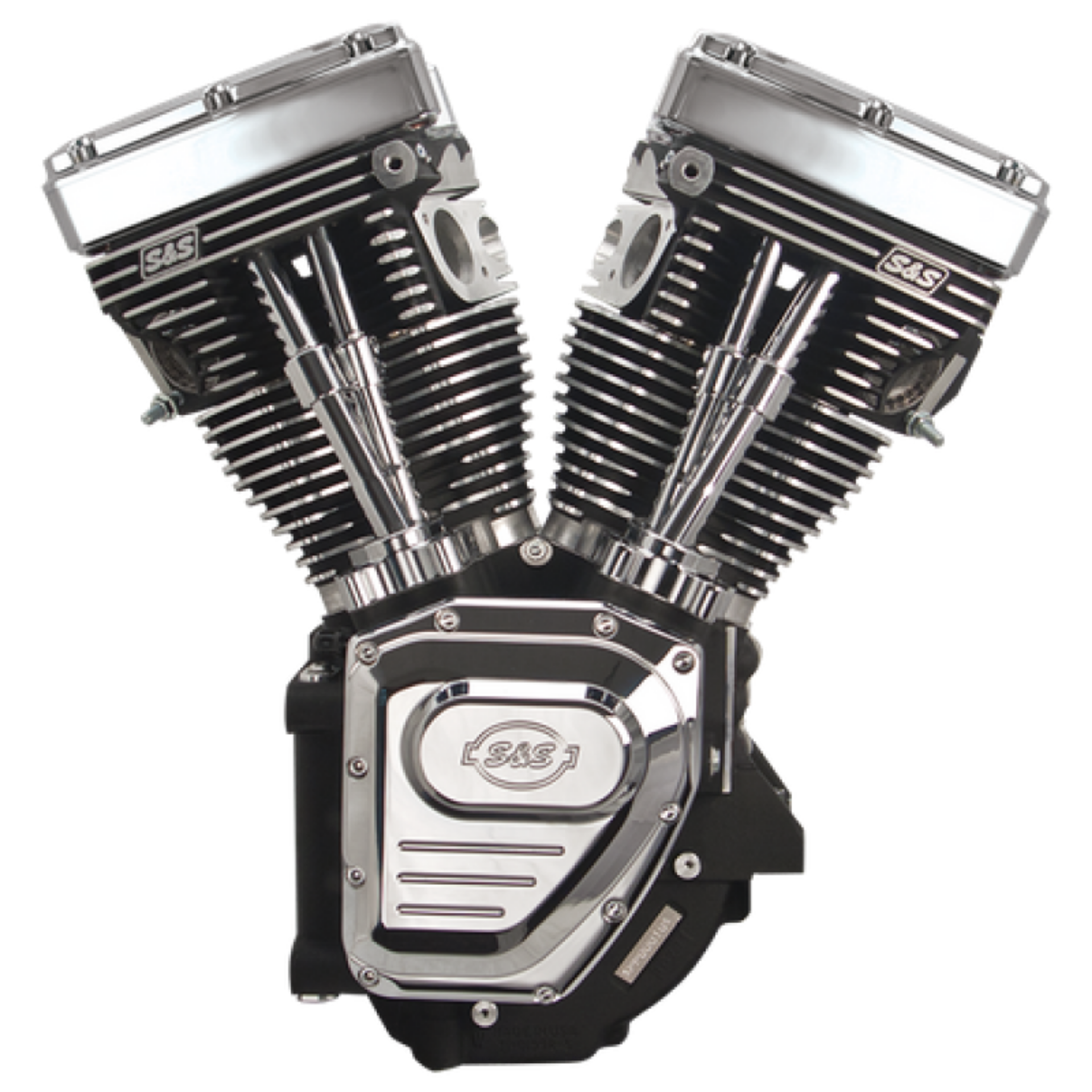 Picture of S&S Cycle 99-06 BT T124LC Long Block Engine w- 585 Cam - Wrinkle Black