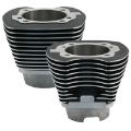 Picture of S&S Cycle 99-06 BT 4-1-8in Bore Cylinder Set - Wrinkle Black