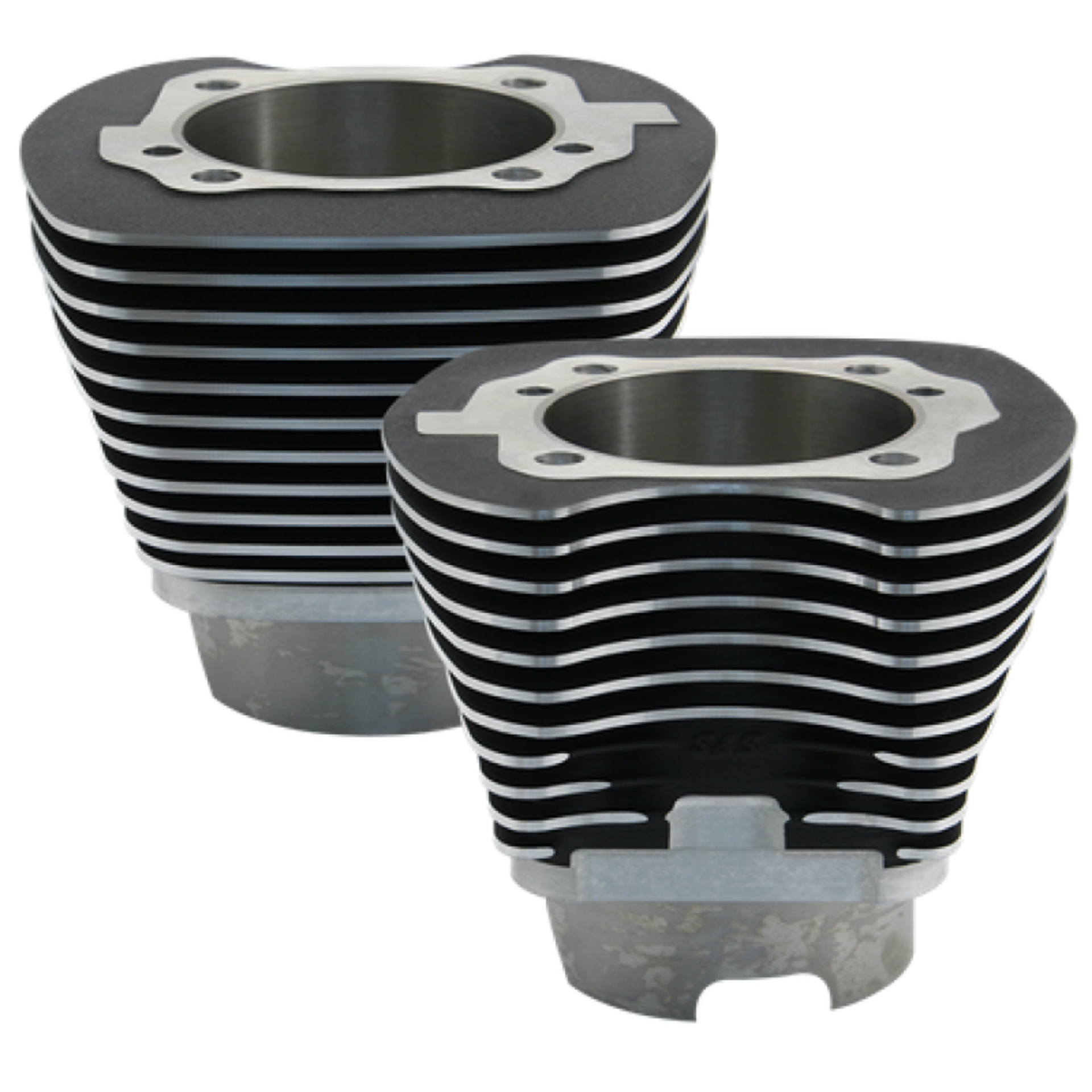 Picture of S&S Cycle 99-06 BT 4-1-8in Bore Cylinder Set - Wrinkle Black