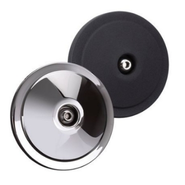 Picture of S&S Cycle Dished Bobber Air Cleaner Cover w- Machined Highlights  - Chrome