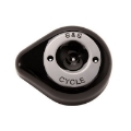 Picture of S&S Cycle Stealth Applications Teardrop Air Cleaner Cover - Gloss Black