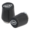 Picture of S&S Cycle Air Filter Cover For Tapered S&S Tuned Induction Filters - Black Nylon - 2 Pack