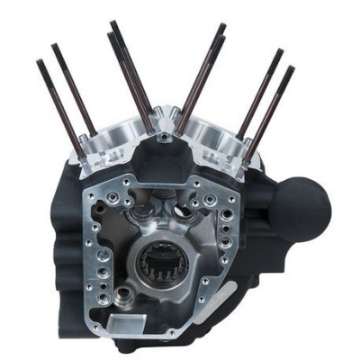Picture of S&S Cycle 06-17 Dyna Models w- 4-425in Bore - 4 3-8in Bolt Pattern Crankcase - Wrinkle Black