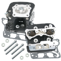 Picture of S&S Cycle 99-05 BT Super Stock 79cc Cylinder Head Kit - Wrinkle Black