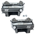 Picture of S&S Cycle 84-99 BT Super Stock Cylinder Heads - Wrinkle Black Aluminum Finish