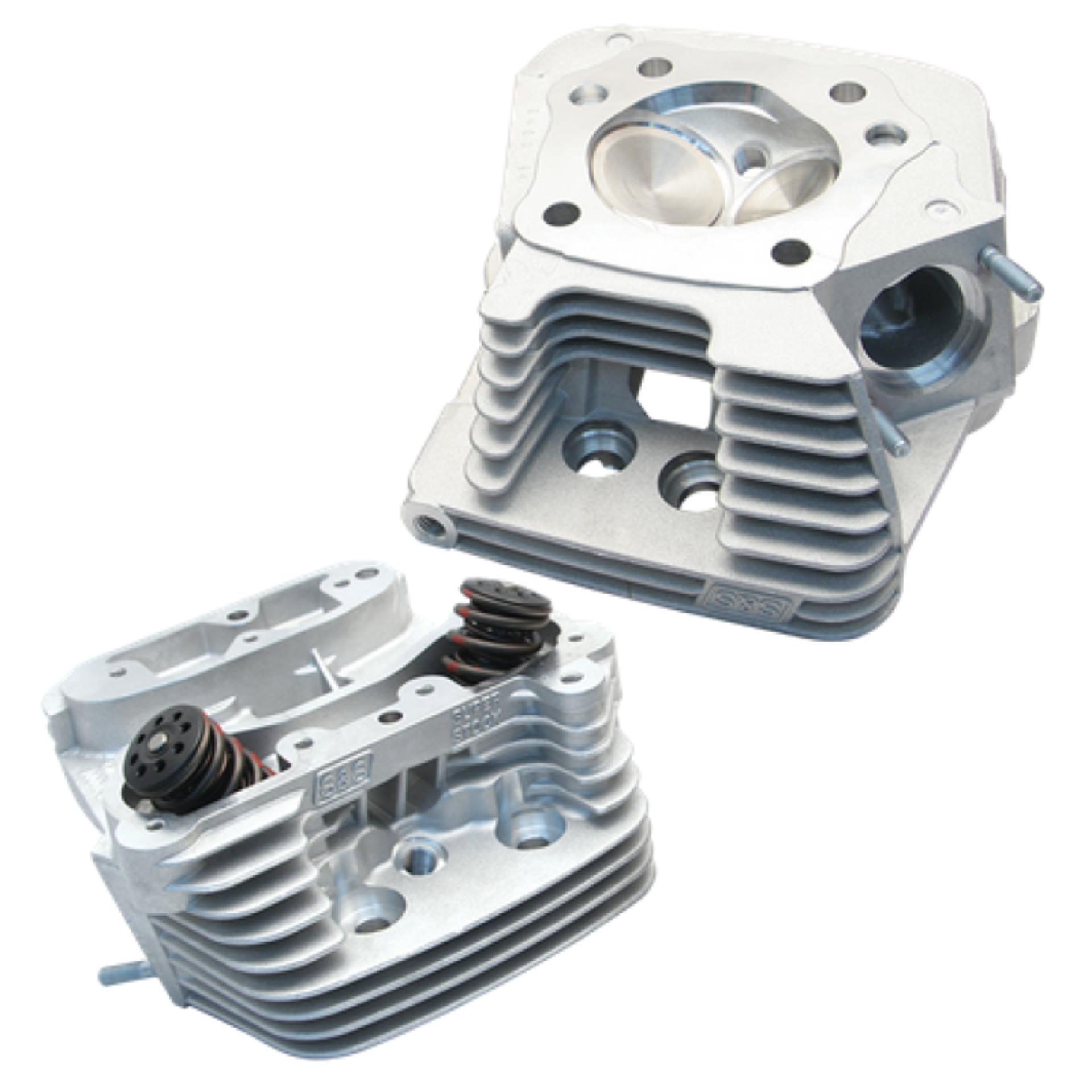 Picture of S&S Cycle 84-99 BT Super Stock Cylinder Head Kit For 3-1-2in and 3-5-8in Bore - Natural
