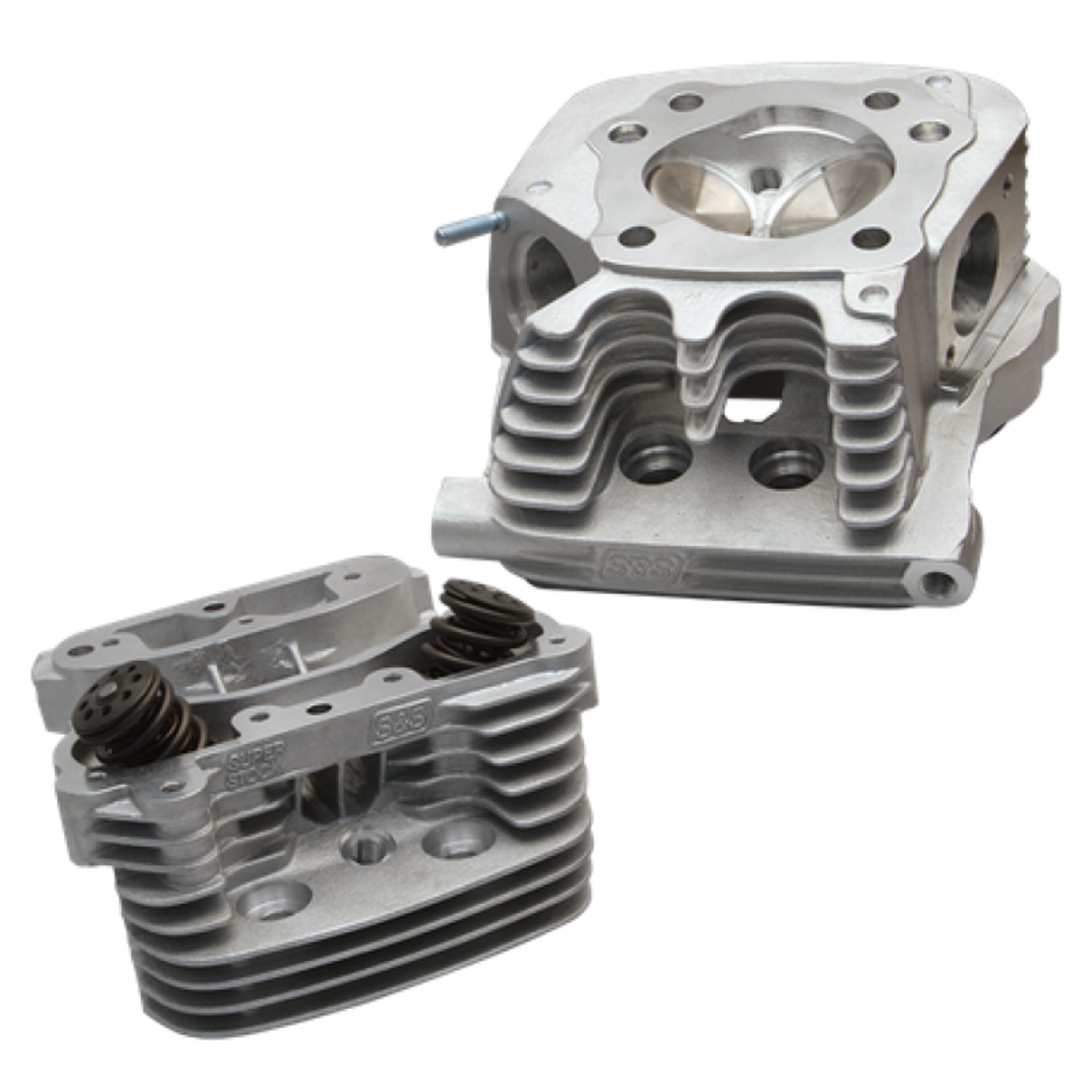 Picture of S&S Cycle 91-03 XL Super Stock Cylinder Head Kit For 3-1-2in and 3-5-8in Bore - Natural