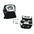 Picture of S&S Cycle 91-03 XL Super Stock Cylinder Head Kit For 3-1-2in and 3-5-8in Bore - Wrinkle Black