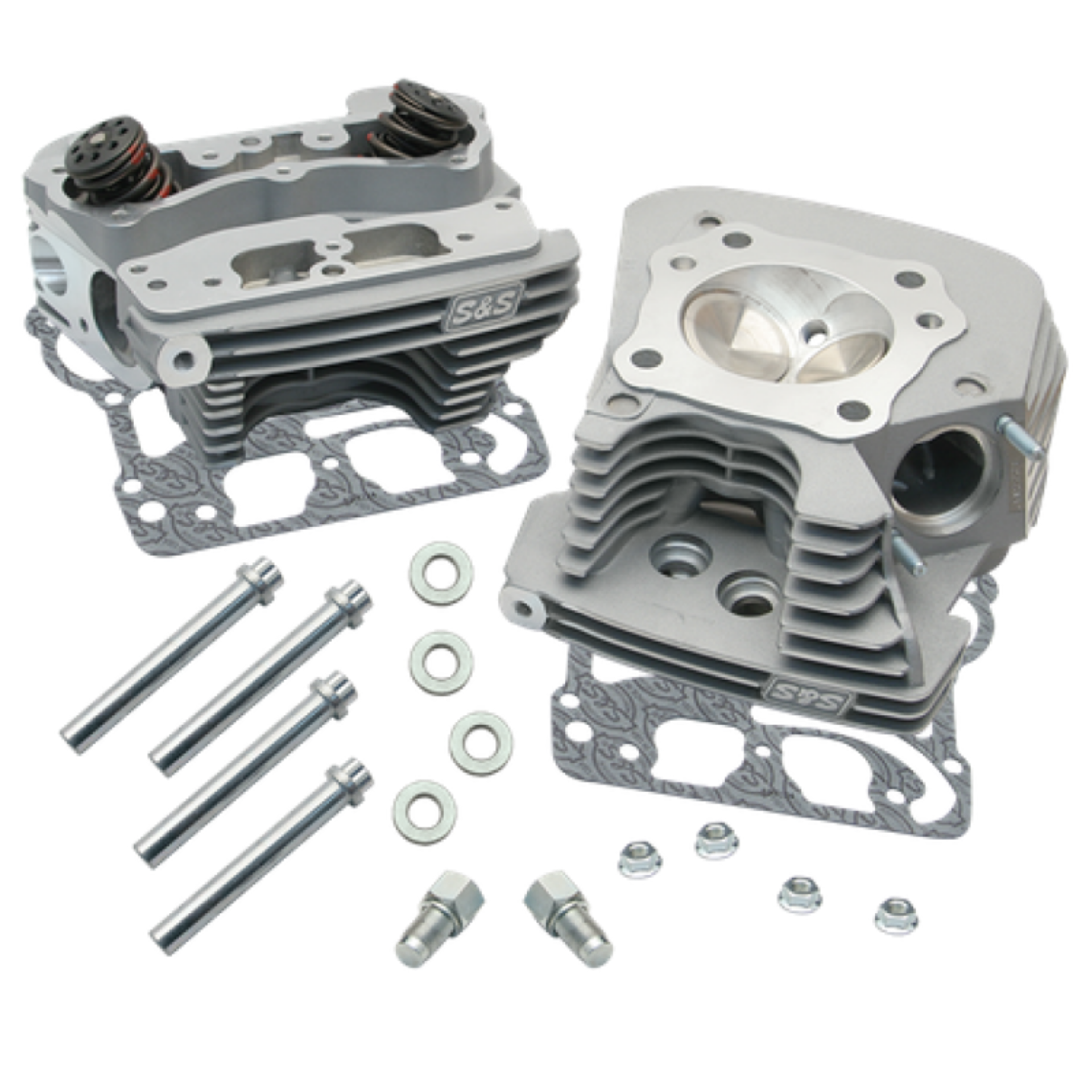 Picture of S&S Cycle 99-05 BT Super Stock 89cc Cylinder Head Kit - Silver