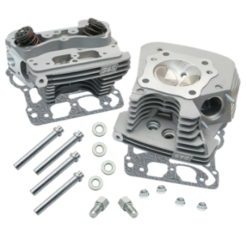 Picture of S&S Cycle 99-05 BT Super Stock 89cc Cylinder Head Kit - Silver