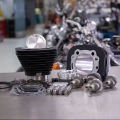 Picture of S&S Cycle 00-21 Sportster Models 883cc to 1200cc Hooligan Kit - Wrinkle Black