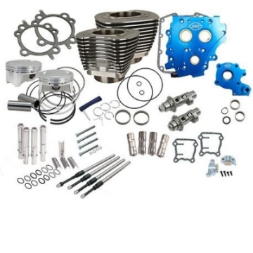 Picture of S&S Cycle 07-17 BT 110in Power Package - Wrinkle Black