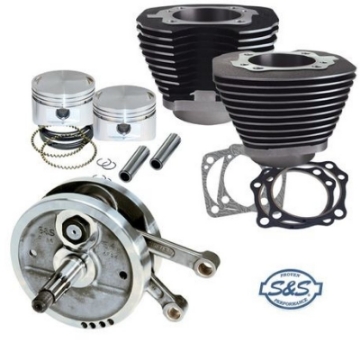 Picture of S&S Cycle 84-99 BT 96in Sidewinder Big Bore Stroker Kit - Wrinkle Black