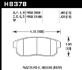 Picture of Hawk Mazda RX-8 - Nissan Track DTC-60 Race Rear Brake Pads