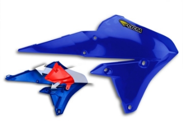 Picture of Cycra 14-19 Yamaha WR250F-450F-YZ250-450FX Powerflow Radiator Shrouds - OEM Blue