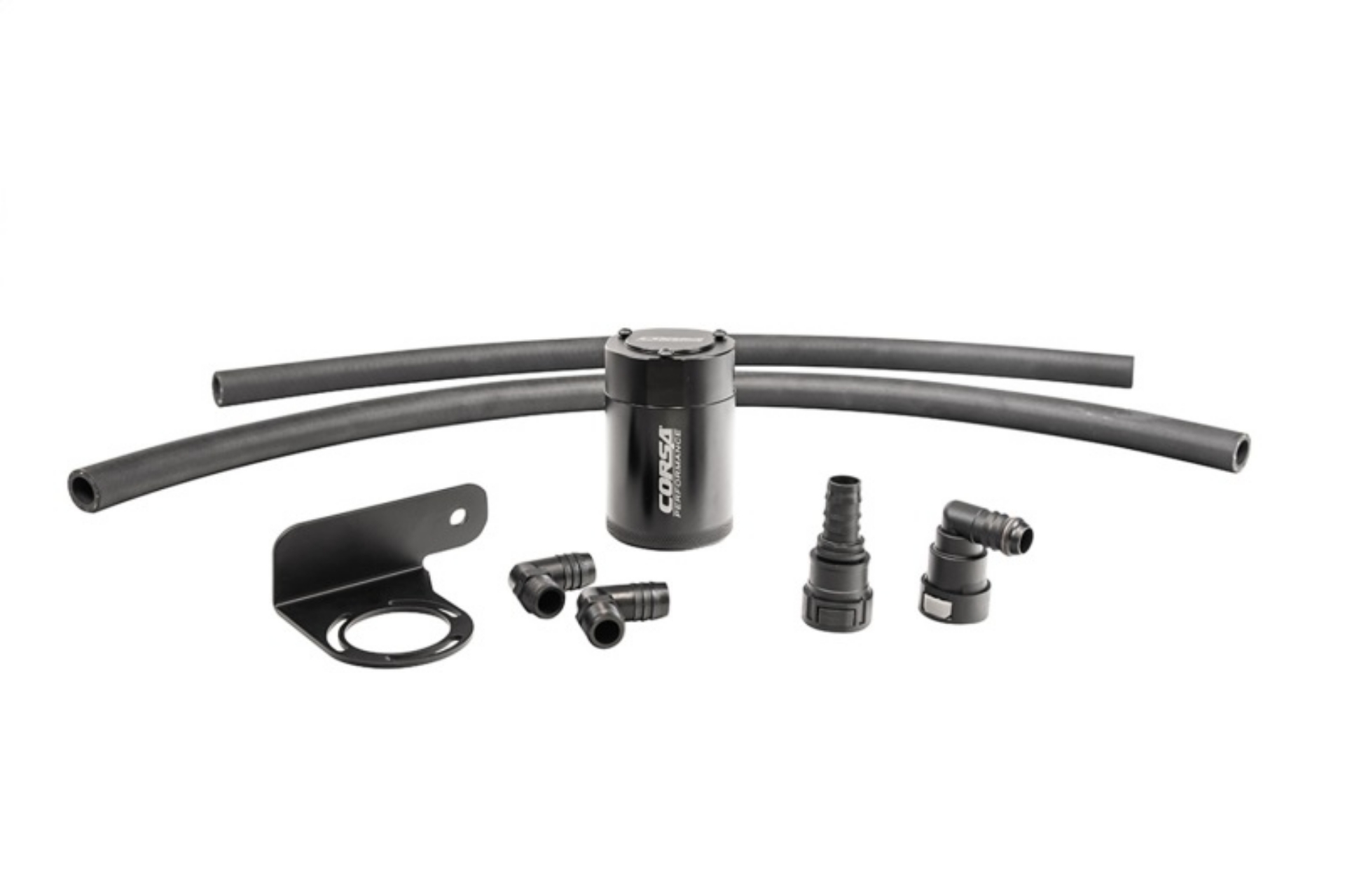 Picture of Corsa 2015-2025 Ford F-150 5-0L V8 Auto Aluminum Oil Catch Can w-Mounting Bracket