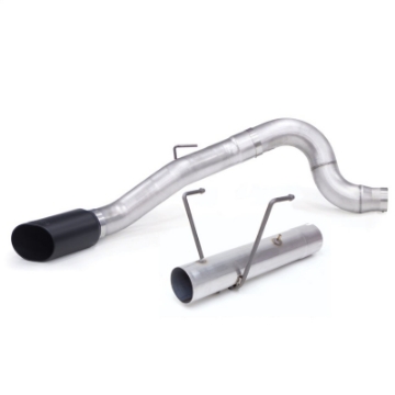 Picture of Banks Power 13-18 Dodge RAM Monster Exhaust 5-0in- Single 6-7L CCLB w- SideKick S-S Black Tip