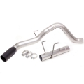Picture of Banks Power 13-18 Dodge RAM Monster Exhaust 4-0in- Single 6-7L CCLB w- SideKick S-S Black Tip