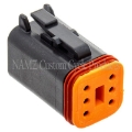 Picture of NAMZ Deutsch DT Series 6-Wire Plug & Wedgelock - Black Repl- HD 72116-94BK