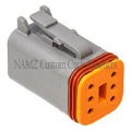 Picture of NAMZ Deutsch DT Series 6-Wire Plug & Wedgelock - Grey Repl- HD 72136-94GY